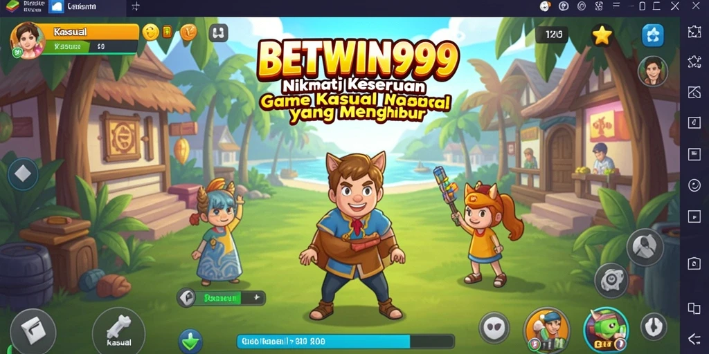 Tampilan antarmuka BETWIN999 yang cerah dan menarik.