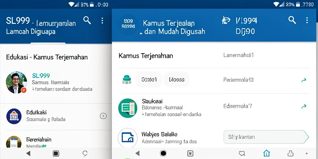 Tampilan antarmuka aplikasi SL999 yang intuitif dan user-friendly.