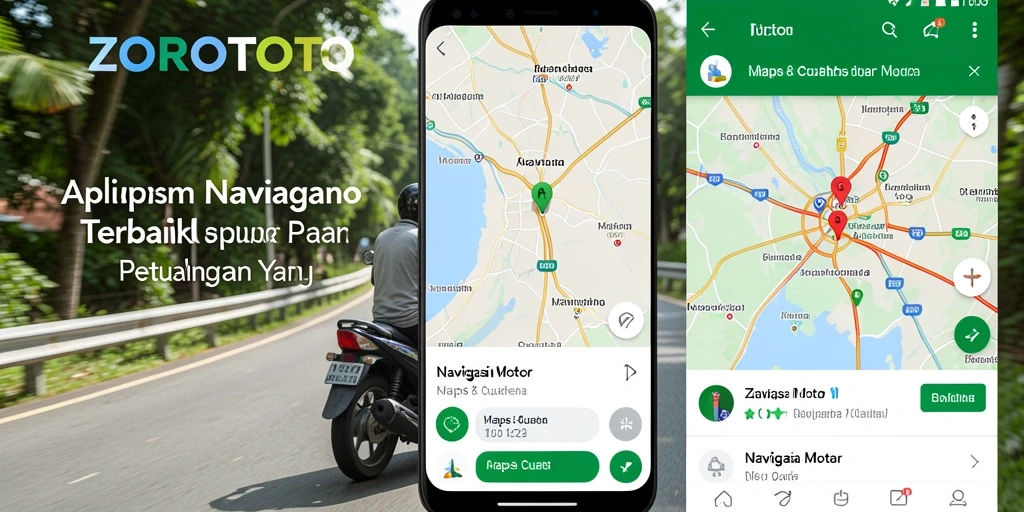 Antarmuka pengguna ZOROTOTO yang ramah dan fitur navigasi motor yang canggih.