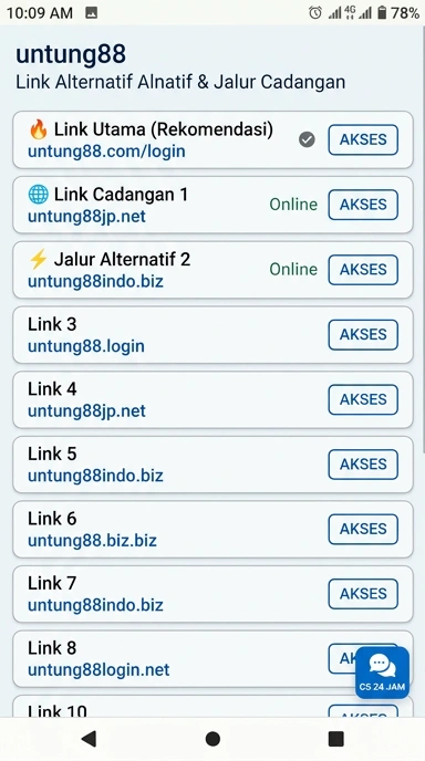 Tampilan link alternatif untung88